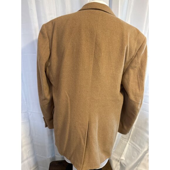 Stafford Mens Camel Blazer Size 43R Wool Jacket - Picture 10 of 11